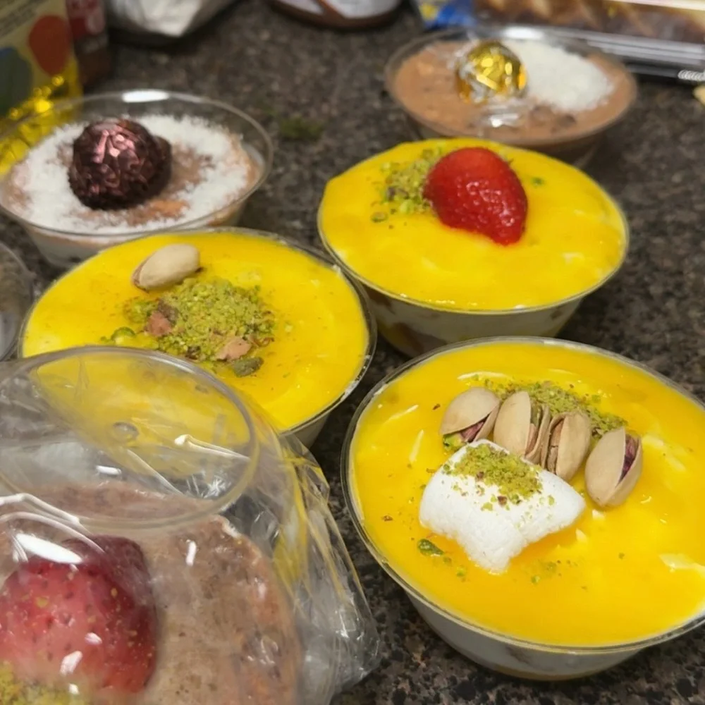 Mango Smoothie Bowl with Fresh Fruit & Marshmallows